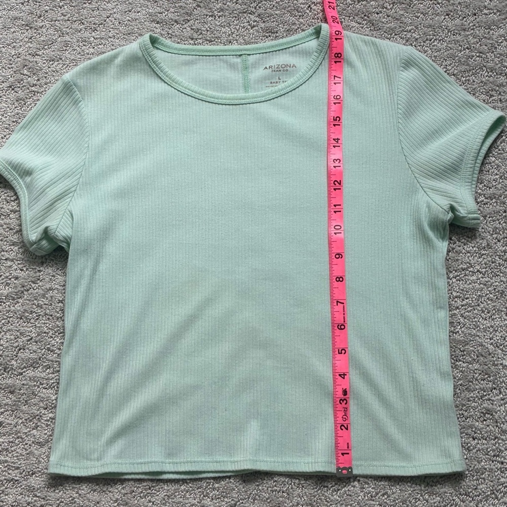 GUC Arizona Jean Company Mint Green Baby T-Shirt Crew Neck Short Sleeve - Picture 4 of 4